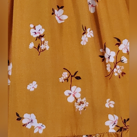 Arizona Women's NWT Size XL 18.5 Plus Long Sleeve Floral Mini Dress - Picture 4 of 10